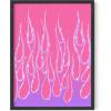 imageHAUS AND HUES Indie ampamp Y2K Posters  Aesthetic Preppy Wall Art Cool Blue Prints for Teen Girls Bedroom Decor Unframed 12x16Purple Hot Flames