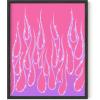 imageHAUS AND HUES Indie ampamp Y2K Posters  Aesthetic Preppy Wall Art Cool Blue Prints for Teen Girls Bedroom Decor Unframed 12x16Purple Hot Flames