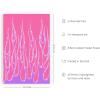 imageHAUS AND HUES Indie ampamp Y2K Posters  Aesthetic Preppy Wall Art Cool Blue Prints for Teen Girls Bedroom Decor Unframed 12x16Purple Hot Flames