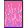imageHAUS AND HUES Indie ampamp Y2K Posters  Aesthetic Preppy Wall Art Cool Blue Prints for Teen Girls Bedroom Decor Unframed 12x16Purple Hot Flames