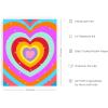 imageHAUS AND HUES Indie ampamp Y2K Posters  Aesthetic Preppy Wall Art Cool Blue Prints for Teen Girls Bedroom Decor Unframed 12x16Rainbow Heart