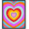 imageHAUS AND HUES Indie ampamp Y2K Posters  Aesthetic Preppy Wall Art Cool Blue Prints for Teen Girls Bedroom Decor Unframed 12x16Rainbow Heart
