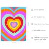imageHAUS AND HUES Indie ampamp Y2K Posters  Aesthetic Preppy Wall Art Cool Blue Prints for Teen Girls Bedroom Decor Unframed 12x16Rainbow Heart