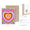 imageHAUS AND HUES Indie ampamp Y2K Posters  Aesthetic Preppy Wall Art Cool Blue Prints for Teen Girls Bedroom Decor Unframed 12x16Rainbow Heart