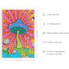 imageHAUS AND HUES Indie ampamp Y2K Posters  Aesthetic Preppy Wall Art Cool Blue Prints for Teen Girls Bedroom Decor Unframed 12x16Rainbow Mushroom