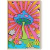 imageHAUS AND HUES Indie ampamp Y2K Posters  Aesthetic Preppy Wall Art Cool Blue Prints for Teen Girls Bedroom Decor Unframed 12x16Rainbow Mushroom