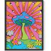 imageHAUS AND HUES Indie ampamp Y2K Posters  Aesthetic Preppy Wall Art Cool Blue Prints for Teen Girls Bedroom Decor Unframed 12x16Rainbow Mushroom