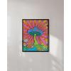 imageHAUS AND HUES Indie ampamp Y2K Posters  Aesthetic Preppy Wall Art Cool Blue Prints for Teen Girls Bedroom Decor Unframed 12x16Rainbow Mushroom