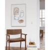 imageHAUS AND HUES Minimalist Picture Line Drawing Wall Art Minimal Wall Art Minimalist Poster Minimalist Line Art Minimalist Art Wall Decor Simple Poster UNFRAMED 12 x 16 Colored Abstract FaceColored Abstract Face