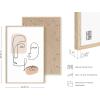 imageHAUS AND HUES Minimalist Picture Line Drawing Wall Art Minimal Wall Art Minimalist Poster Minimalist Line Art Minimalist Art Wall Decor Simple Poster UNFRAMED 12 x 16 Colored Abstract FaceColored Abstract Face