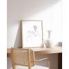 imageHAUS AND HUES Minimalist Picture Line Drawing Wall Art Minimal Wall Art Minimalist Poster Minimalist Line Art Minimalist Art Wall Decor Simple Poster UNFRAMED 12 x 16 Colored Abstract FaceWoman with Flower