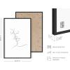 imageHAUS AND HUES Minimalist Picture Line Drawing Wall Art Minimal Wall Art Minimalist Poster Minimalist Line Art Minimalist Art Wall Decor Simple Poster UNFRAMED 12 x 16 Colored Abstract FaceCouple Kissing