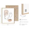 imageHAUS AND HUES Minimalist Picture Line Drawing Wall Art Minimal Wall Art Minimalist Poster Minimalist Line Art Minimalist Art Wall Decor Simple Poster UNFRAMED 12 x 16 Colored Abstract FaceColored Abstract Face