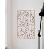 imageHAUS AND HUES Minimalist Picture Line Drawing Wall Art Minimal Wall Art Minimalist Poster Minimalist Line Art Minimalist Art Wall Decor Simple Poster UNFRAMED 12 x 16 Colored Abstract FaceFace Collage