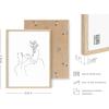 imageHAUS AND HUES Minimalist Picture Line Drawing Wall Art Minimal Wall Art Minimalist Poster Minimalist Line Art Minimalist Art Wall Decor Simple Poster UNFRAMED 12 x 16 Colored Abstract FaceWoman with Flower