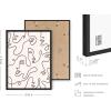 imageHAUS AND HUES Minimalist Picture Line Drawing Wall Art Minimal Wall Art Minimalist Poster Minimalist Line Art Minimalist Art Wall Decor Simple Poster UNFRAMED 12 x 16 Colored Abstract FaceFace Collage