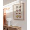 imageHAUS AND HUES Radiate Positivity Poster Inspirational Wall Art Kids Room Girls  Cute Posters for Girls Bedroom Elementary School Posters for Teens Radiate Positivity Framed Beige 24x36Hippie Sunglasses
