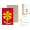 imageHAUS AND HUES Radiate Positivity Poster Inspirational Wall Art Kids Room Girls  Cute Posters for Girls Bedroom Elementary School Posters for Teens Radiate Positivity Framed Beige 24x36Red Flower