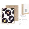 imageHAUS AND HUES Radiate Positivity Poster Inspirational Wall Art Kids Room Girls  Cute Posters for Girls Bedroom Elementary School Posters for Teens Radiate Positivity Framed Beige 24x36Vintage Discs