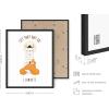 imageHAUS AND HUES Radiate Positivity Poster Inspirational Wall Art Kids Room Girls  Cute Posters for Girls Bedroom Elementary School Posters for Teens Radiate Positivity Framed Beige 24x36Llamaste