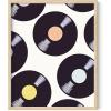 imageHAUS AND HUES Radiate Positivity Poster Inspirational Wall Art Kids Room Girls  Cute Posters for Girls Bedroom Elementary School Posters for Teens Radiate Positivity Framed Beige 24x36Vintage Discs