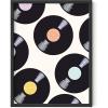 imageHAUS AND HUES Groovy Posters  Hippie Wall Art for Bedroom Retro 70s Room Decor Indie Aesthetic Posters Hippy Room Wall Decor Groovy Rays Poster Framed Beige 16x20Vintage Discs