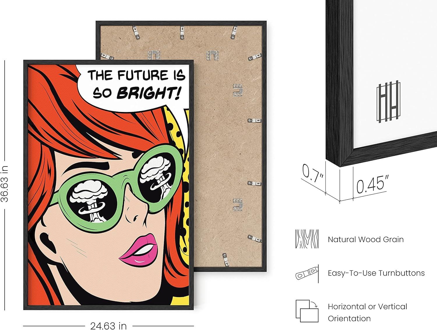 imageRipGrip Pop Art and Vintage Poster Print  Trendy Andy Warhol Wall Art Dope Posters Cool College Posters Dorm Wall Decor Cool Wall Art Unframed 12quotx 16quot The Future is BrightRed