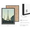 imageHAUS AND HUES City Wall Art Vintage Travel Posters  Set of 4 Travel Wall Art Posters of London New York Print Paris Wall Poster and Amsterdam City Wall Decor Unframed 16x20Black Framed