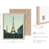 imageHAUS AND HUES City Wall Art Vintage Travel Posters  Set of 4 Travel Wall Art Posters of London New York Print Paris Wall Poster and Amsterdam City Wall Decor Unframed 16x20Beige Framed