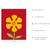 imageHAUS AND HUES Flower Posters for Teen Girls Room  Trendy Aesthetic Wall Art Cute VSCO Flower Posters Stay Positive Buttercup Black Frame 24x36Red Flower