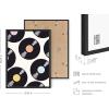 imageHAUS AND HUES Flower Posters for Teen Girls Room  Trendy Aesthetic Wall Art Cute VSCO Flower Posters Stay Positive Buttercup Black Frame 24x36Vintage Discs