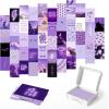 imageHAUS AND HUES Photo Collage Kit for Wall Aesthetic Dcor Beach Aesthetic Posters ampamp Aesthetic Pictures for Wall Collage  Blue Aesthetic Room Decor Photo Collage Kit for Wall Blue Set of 30Purple