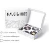 imageHAUS AND HUES Retro Sunglasses Art Poster  Indie Aesthetic Trippy Wall Art Cool Retro Decor for Teen Girls Room Beige Frame 12x16Vintage Discs