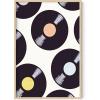 imageHAUS AND HUES Retro Sunglasses Art Poster  Indie Aesthetic Trippy Wall Art Cool Retro Decor for Teen Girls Room Beige Frame 12x16Vintage Discs