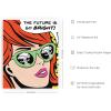 imageRipGrip Pop Art and Vintage Poster Print  Trendy Andy Warhol Wall Art Dope Posters Cool College Posters Dorm Wall Decor Cool Wall Art Unframed 12quotx 16quot The Future is BrightRed