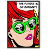 imageRipGrip Pop Art and Vintage Poster Print  Trendy Andy Warhol Wall Art Dope Posters Cool College Posters Dorm Wall Decor Cool Wall Art Unframed 12quotx 16quot The Future is BrightRed