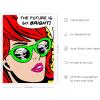 imageRipGrip Pop Art and Vintage Poster Print  Trendy Andy Warhol Wall Art Dope Posters Cool College Posters Dorm Wall Decor Cool Wall Art Unframed 12quotx 16quot The Future is BrightRed