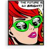imageRipGrip Pop Art and Vintage Poster Print  Trendy Andy Warhol Wall Art Dope Posters Cool College Posters Dorm Wall Decor Cool Wall Art Unframed 12quotx 16quot The Future is BrightRed