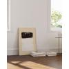 imageHAUS AND HUES Abstract Neutral Wall Decor  Mid Century Art Modern Wall Prints Abstract Wall Decor Neutral Modern Wall Art Abstract Beige Art with Tan Background Beige Frame 12x16Brushstrokes