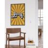 imageHAUS AND HUES Indie Posters and Hippie Posters for Bedroom  Beatles Lyrics Wall Art Indie Pictures Wall Decor  Lyrical Artworks Beatles Lyrics Art Here Comes The Sun Framed Black 16x20Groovy Rays