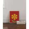 imageHAUS AND HUES Indie Posters and Hippie Posters for Bedroom  Beatles Lyrics Wall Art Indie Pictures Wall Decor  Lyrical Artworks Beatles Lyrics Art Here Comes The Sun Framed Black 16x20Red Flower