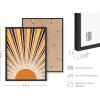 imageHAUS AND HUES Indie Posters and Hippie Posters for Bedroom  Beatles Lyrics Wall Art Indie Pictures Wall Decor  Lyrical Artworks Beatles Lyrics Art Here Comes The Sun Framed Black 16x20Sun Rays
