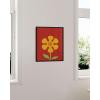 imageHAUS AND HUES Indie Posters and Hippie Posters for Bedroom  Beatles Lyrics Wall Art Indie Pictures Wall Decor  Lyrical Artworks Beatles Lyrics Art UNFRAMED 24x36 Here Comes the SunRed Flower