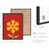 imageHAUS AND HUES Indie Posters and Hippie Posters for Bedroom  Beatles Lyrics Wall Art Indie Pictures Wall Decor  Lyrical Artworks Beatles Lyrics Art UNFRAMED 24x36 Here Comes the SunRed Flower