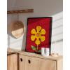 imageHAUS AND HUES Indie Posters and Hippie Posters for Bedroom  Beatles Lyrics Wall Art Indie Pictures Wall Decor  Lyrical Artworks Beatles Lyrics Art UNFRAMED 24x36 Here Comes the SunRed Flower