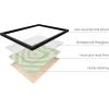imageHAUS AND HUES Be Kind Wall Art  Kindness Quote Poster Green 16x12 Inches Black Framed Matte Finish Indoor Use Living Room DecorGreen Heart