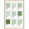 imageHAUS AND HUES Be Kind Wall Art  Kindness Quote Poster Green 16x12 Inches Black Framed Matte Finish Indoor Use Living Room DecorPantone Shades Green