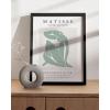 imageHAUS AND HUES Danish Pastel Aesthetic Matisse Poster  Room Decor Print ampamp Sage Green Wall Decor Cutouts Modern Abstract Art 24quot x 36quot Framed BeigeGreen Matisse Cutout