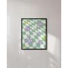 imageHAUS AND HUES Flower Market Poster  Botanical Wall Art Sage Green Floral Prints Aesthetic Green Wall Decor Beige Framed 16quot x 20quotGreen Checkerboard