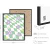 imageHAUS AND HUES Flower Market Poster  Botanical Wall Art Sage Green Floral Prints Aesthetic Green Wall Decor Beige Framed 16quot x 20quotGreen Checkerboard